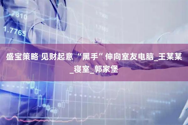 盛宝策略 见财起意 “黑手”伸向室友电脑_王某某_寝室_郭家堡